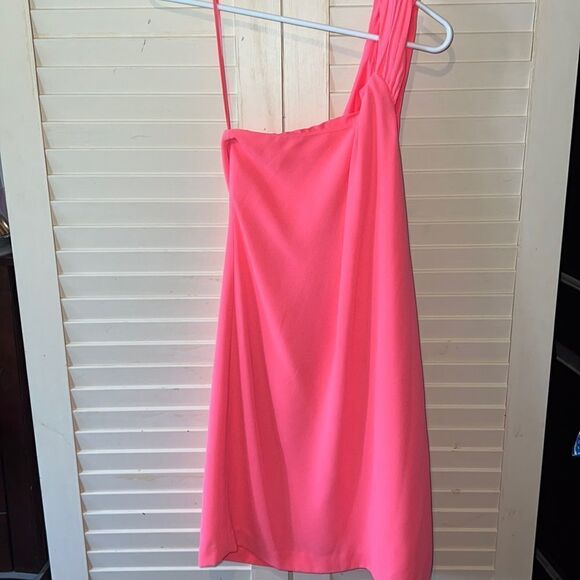 Aubrey One Shoulder Dress CeCe by Cynthia Steffe - Picture 1 of 4
